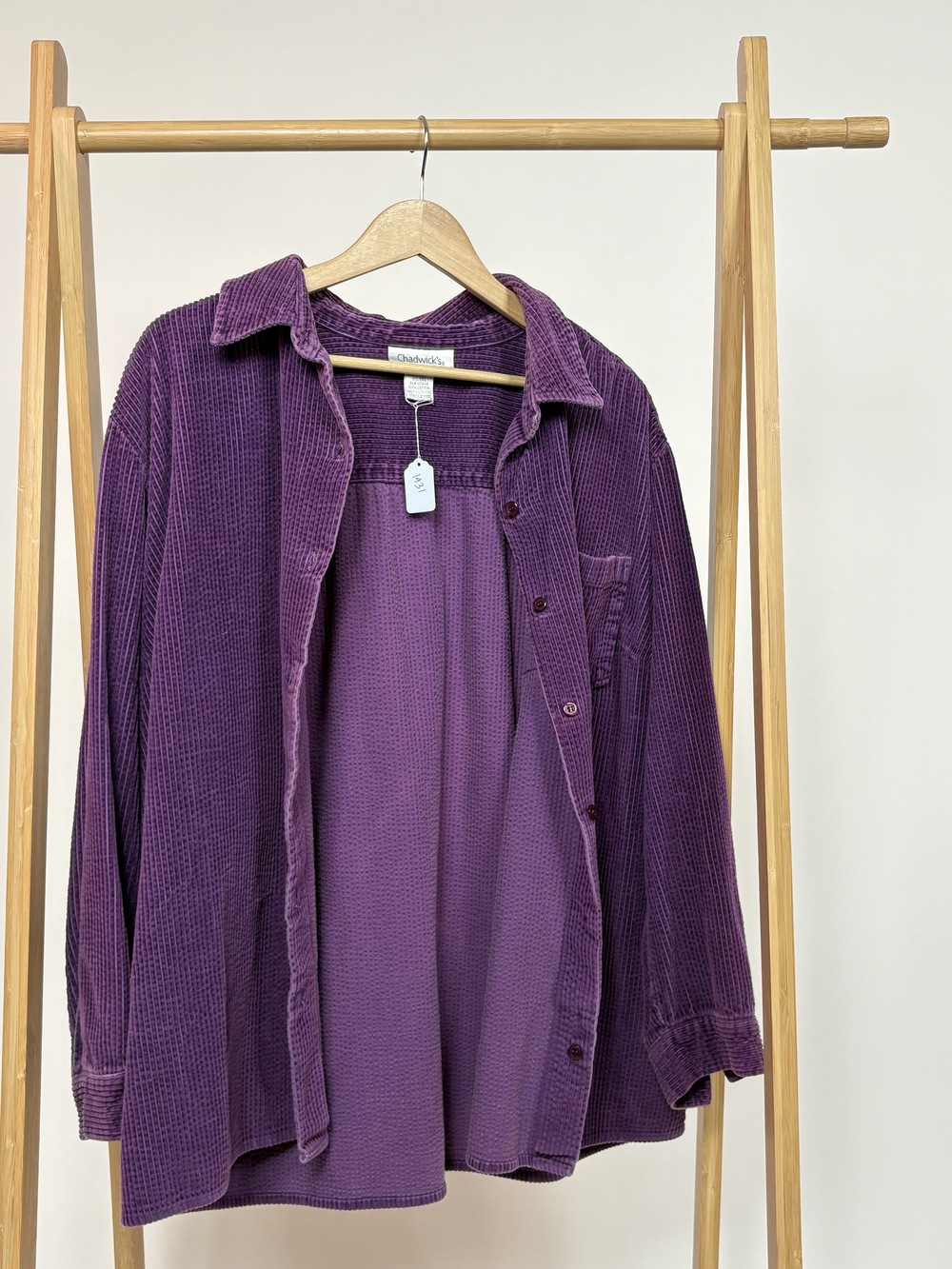 PF-1431 Purple Corduroy Chadwicks Shirt